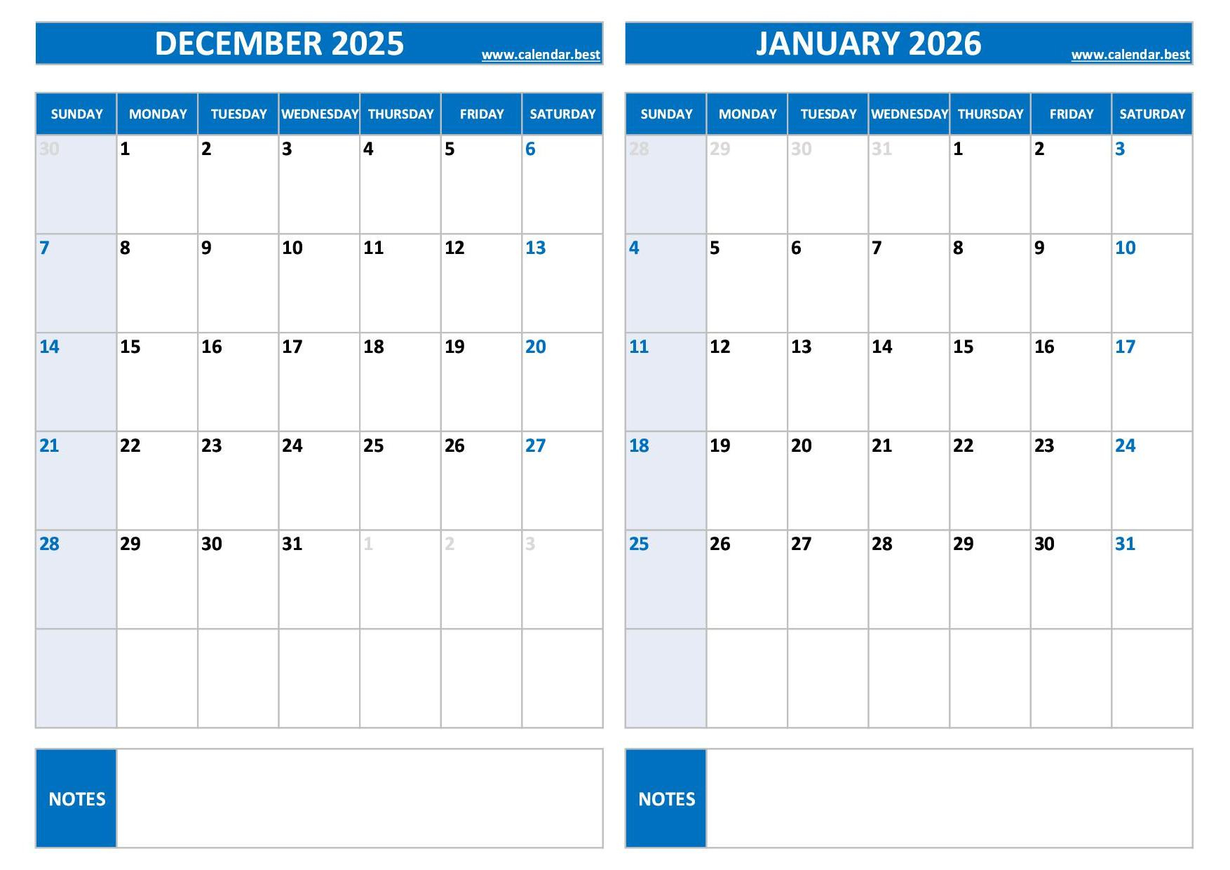 Printable December 2025 And January 2026 Calendar - Free Pdf &amp;amp; Jpg pertaining to Free Printable December 2025 January 2026 Calendar