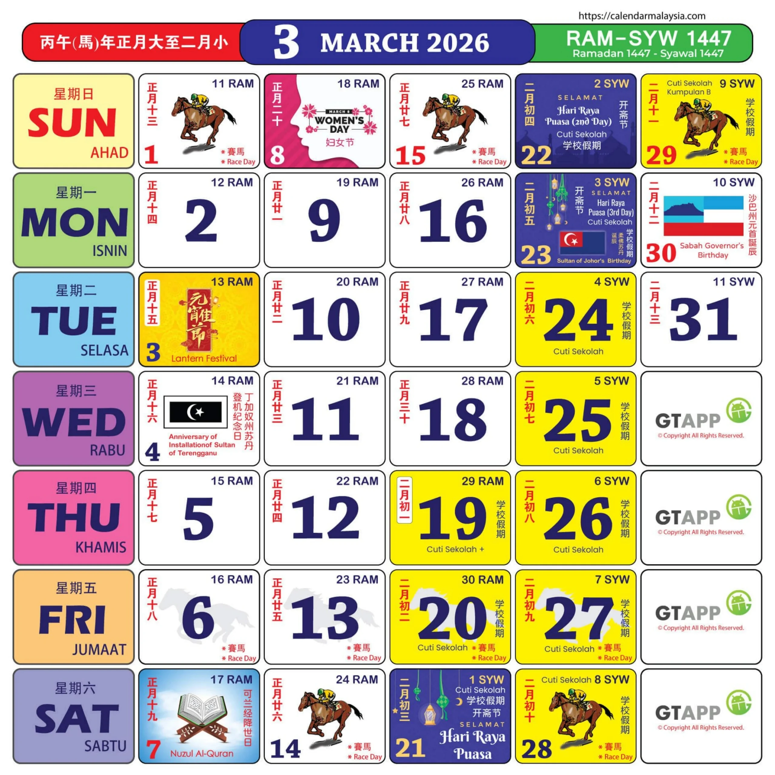 Kalendar Kuda 2026 - Flip Ebook Pages 1-12 | Anyflip pertaining to Calendar Kuda March 2026
