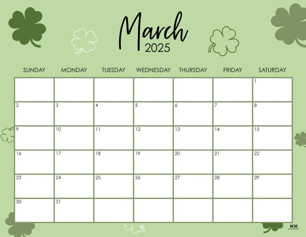 March 2025 Calendars - 107 Free Printables | Printabulls intended for March 25 Calendar Printable