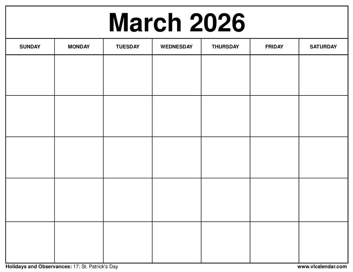 March 2026 Calendar: Dst &amp;amp; Spring Guide pertaining to March Calendar 2026