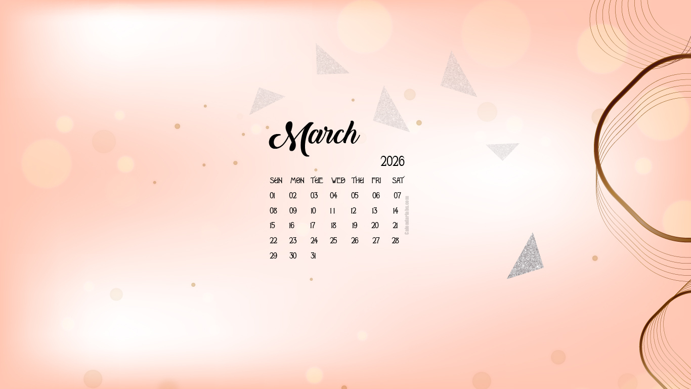 March 2026 Desktop Wallpaper Calendar - Calendarlabs throughout March 2026 Calendar Wallpaper