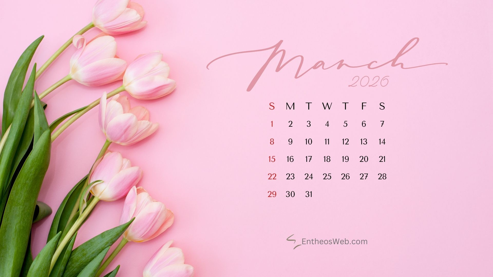March Desktop Wallpaper Calendars 2026 » Entheosweb within March 2026 Calendar Desktop Wallpaper