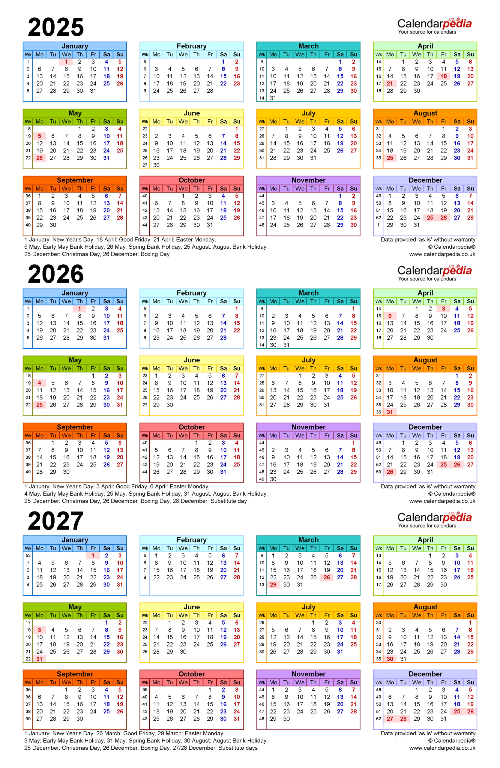 Three Year Calendars For 2025, 2026 And 2027 (Uk) For Pdf pertaining to April 2025 March 2026 Calendar Printable